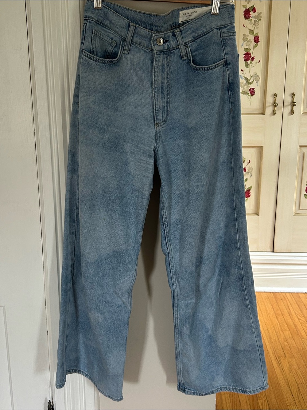 Rag & Bone featherweight Annie cropped wide leg jeans - Picture 4 of 7